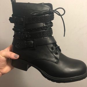 Brand new torrid combat boots, never worn.